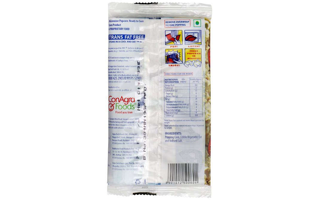 Act II Natural Popcorn   Pack  99 grams